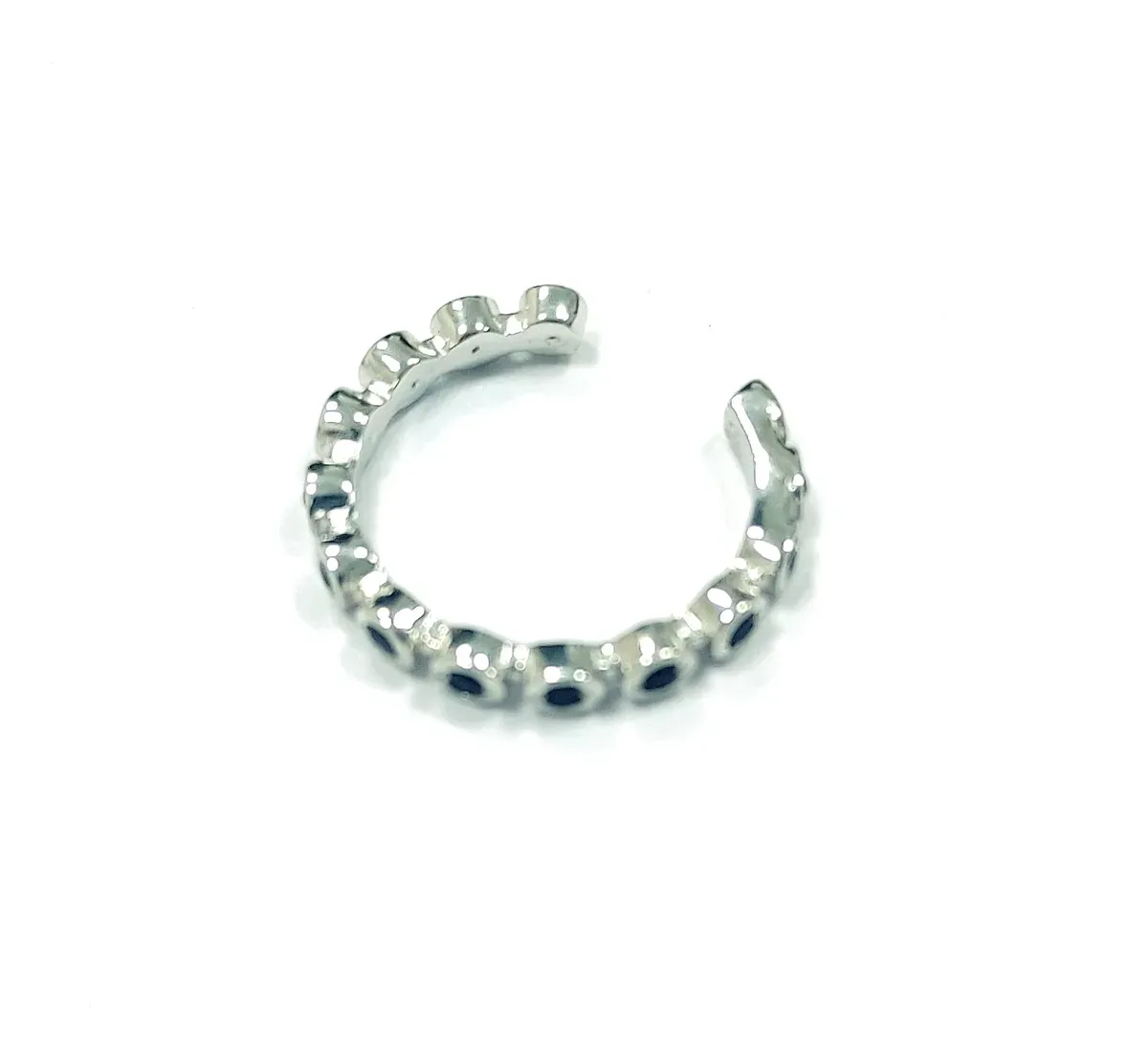 Серебряная серьга с фианитом, 0,73 г, код 188918