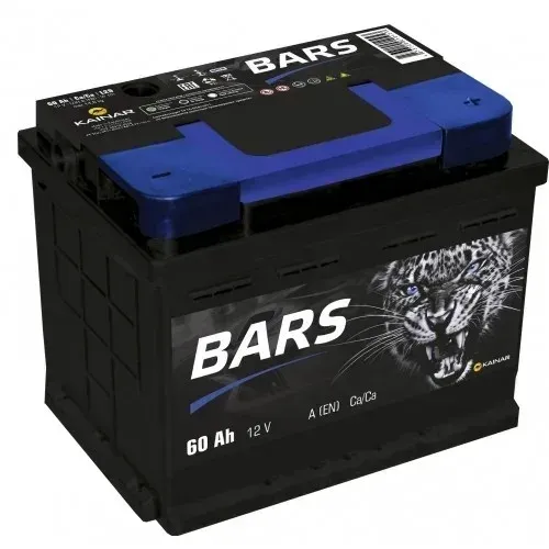 Аккумулятор Bars 6СТ-60L 60 А·сағ 540 А