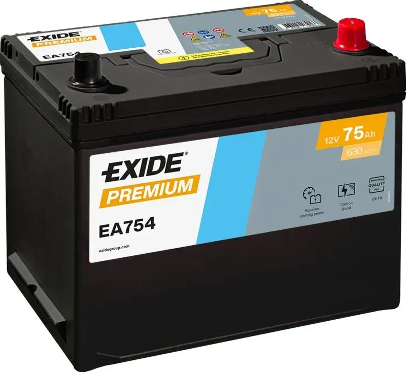 Аккумулятор Exide PREMIUM EA754 75 Ач 630 А