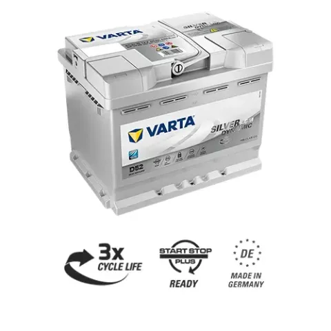 Аккумулятор VARTA Silver Dynamic AGM D52 60 Ач 680 А