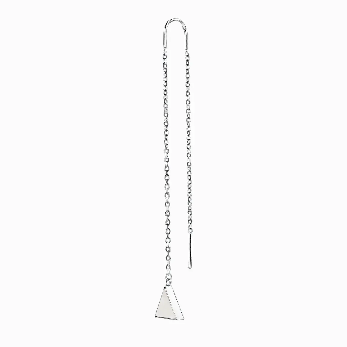 Серебряная серьга с перламутром, 1,41 г, код 189355