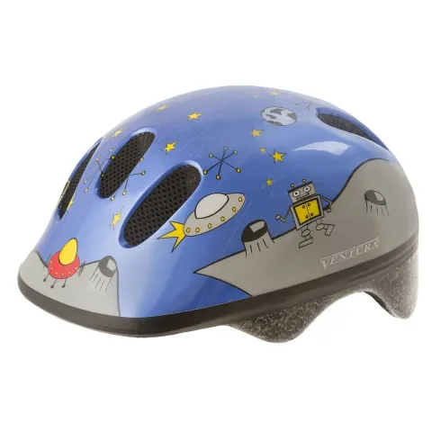 Ventura Space балалар велошлемі, жарық шағылдырғыштары бар, S (52–57 см)