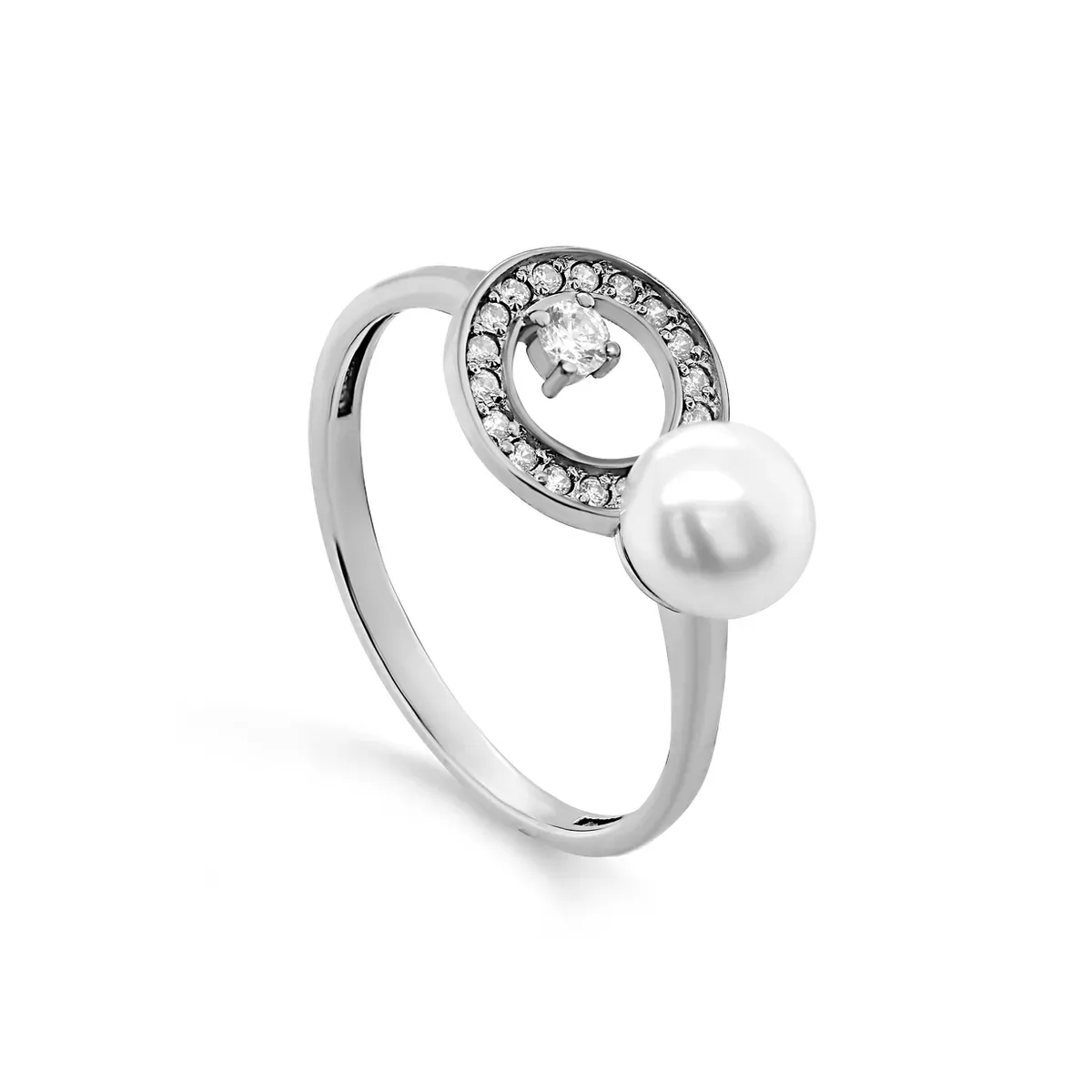 Серебряное кольцо с жемчугом, 1,76 г