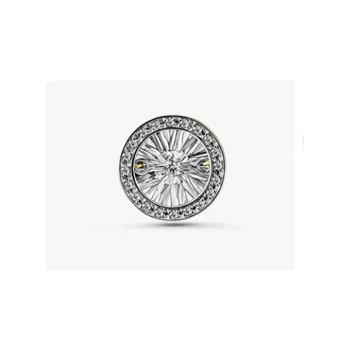 Бриллиант қондырылған алтын аспа, 1,25 г, коды 195715