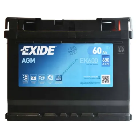 Аккумулятор Exide Start-Stop AGM EK600 60 Ач 680 А