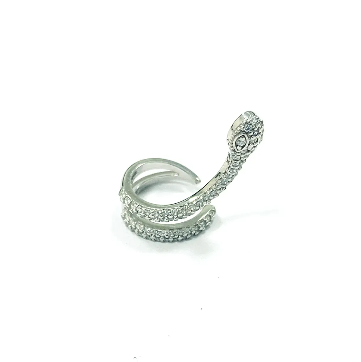 Серебряная серьга с фианитом, 0,99 г