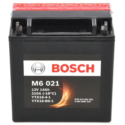 Аккумулятор Bosch M6 021 AGM YTX16-BS-1 14 Ач 220 А