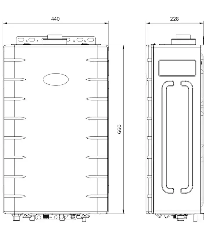 Газовый котёл Kiturami World Alpha WA18 + стабилизатор Ресанта, 18,6 кВт