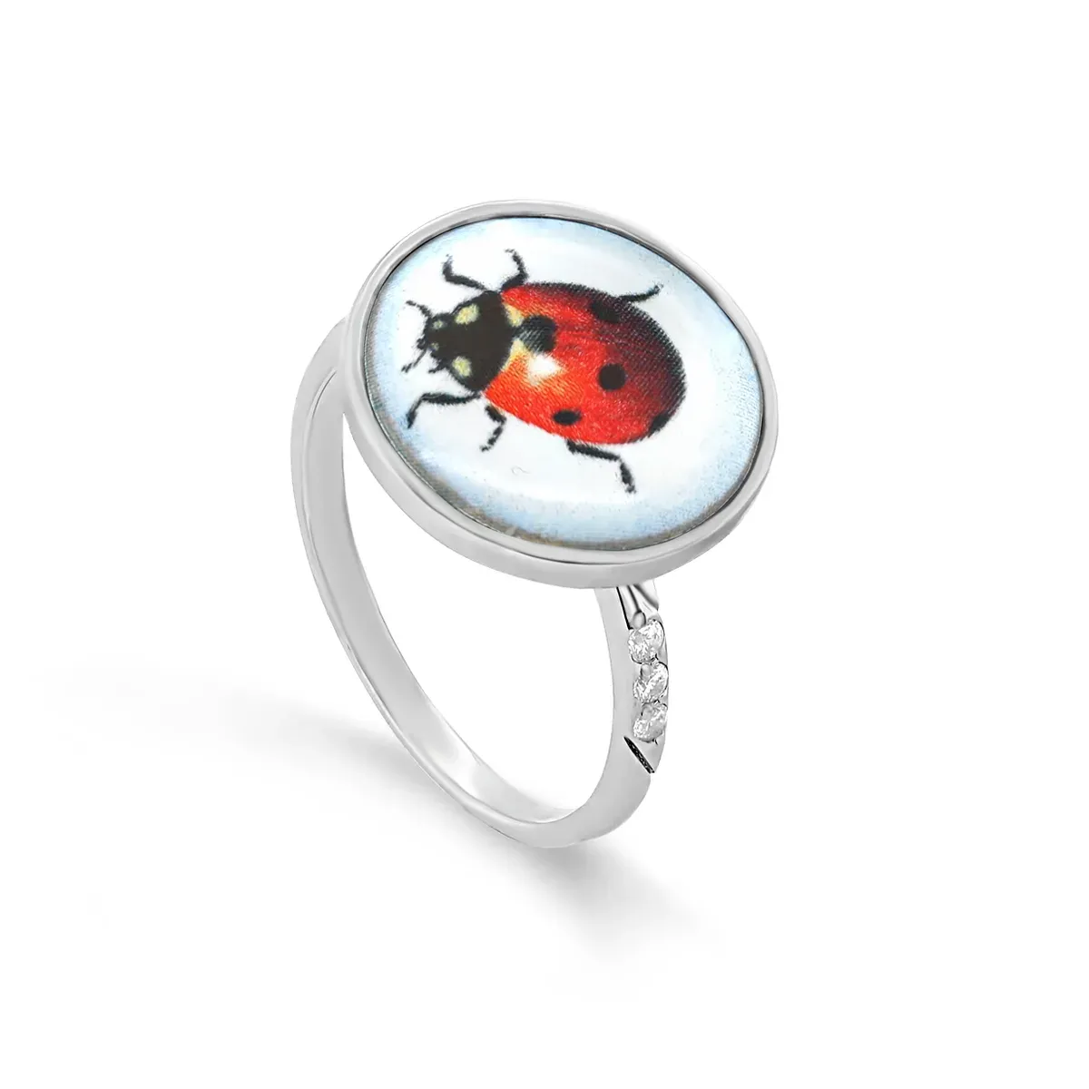 Серебряное кольцо с фианитом, 4,13 г