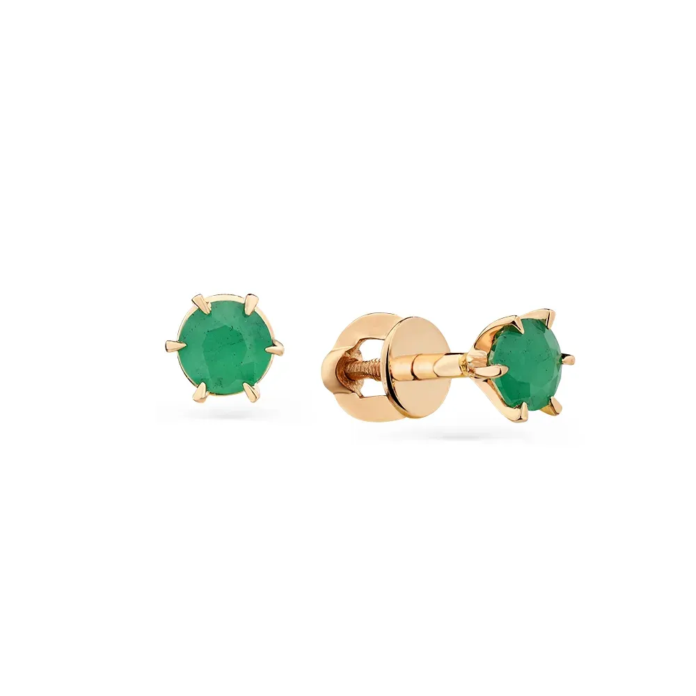 Серебряные серьги с фианитом, 2,44 г