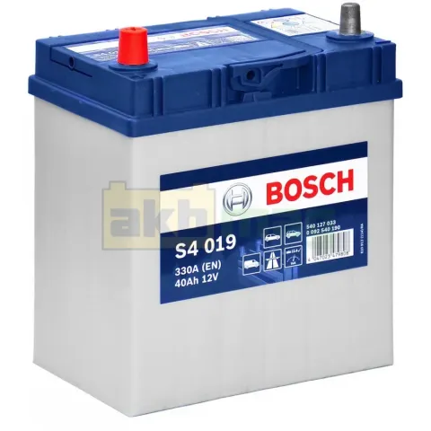 Аккумулятор Bosch S4 019 40 Ач 330 А