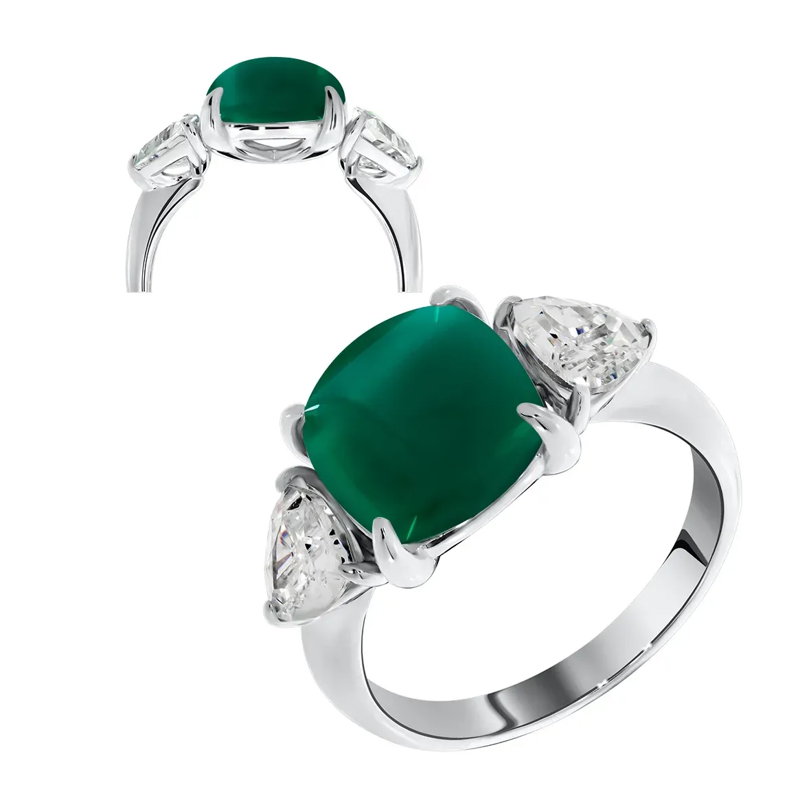 Серебряное кольцо с агатом, 4,32 г