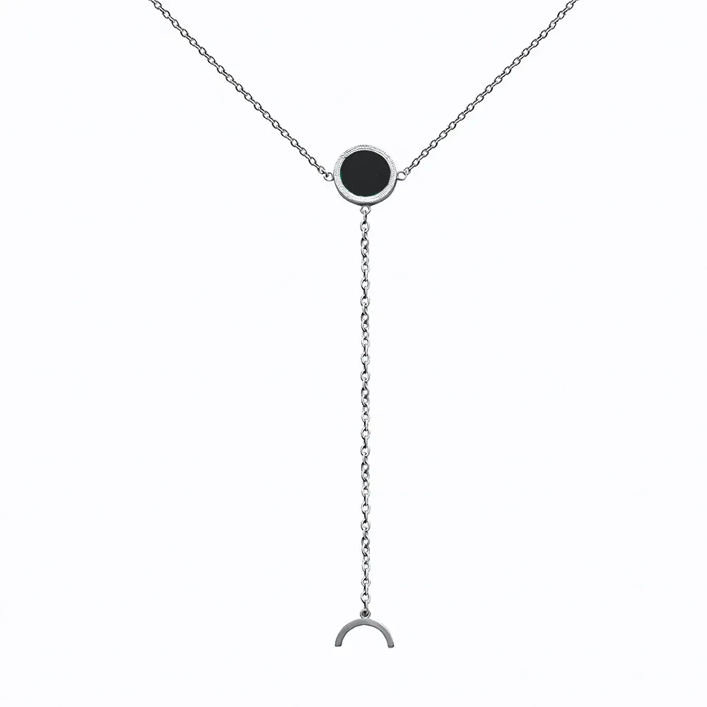 Серебряное колье с ониксом, 5,3 г