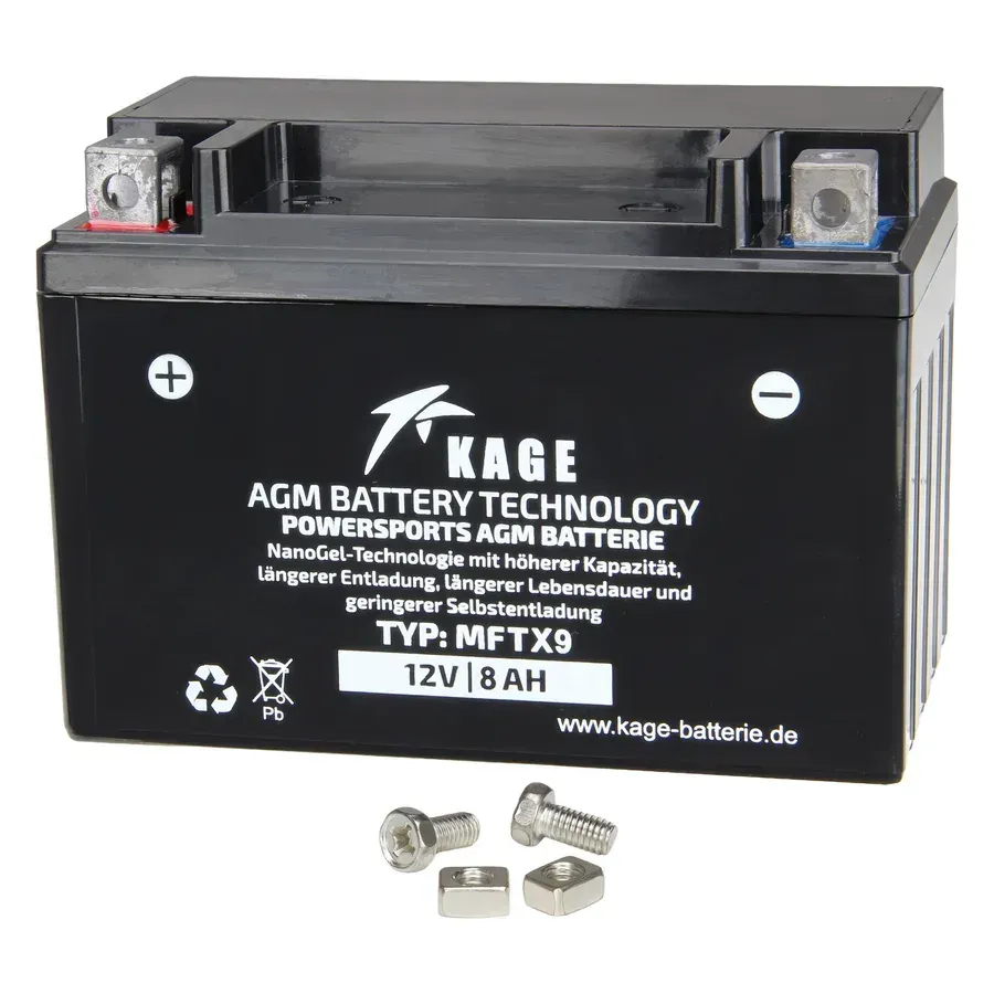 Аккумулятор Kage AGM YTX9-BS 9 Ач 135 А