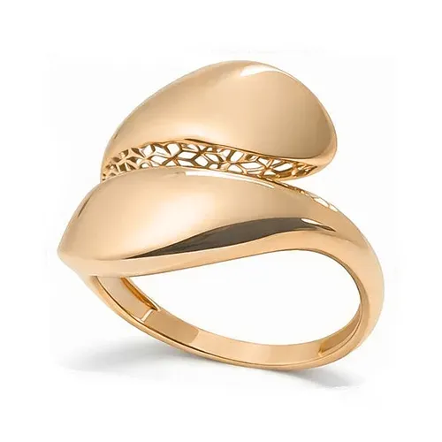 Фианит қондырылған алтын сырға, 2,95 г