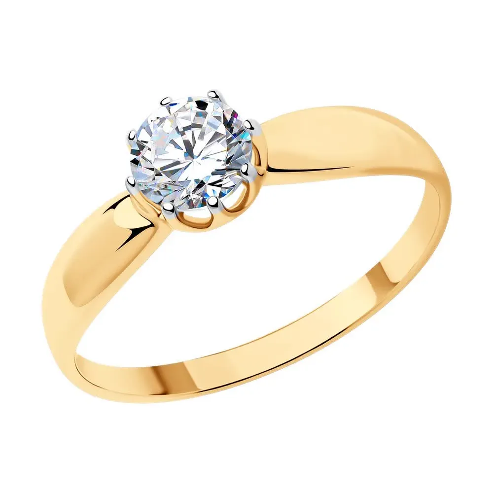 Серебряное кольцо с фианитом, 1,75 г