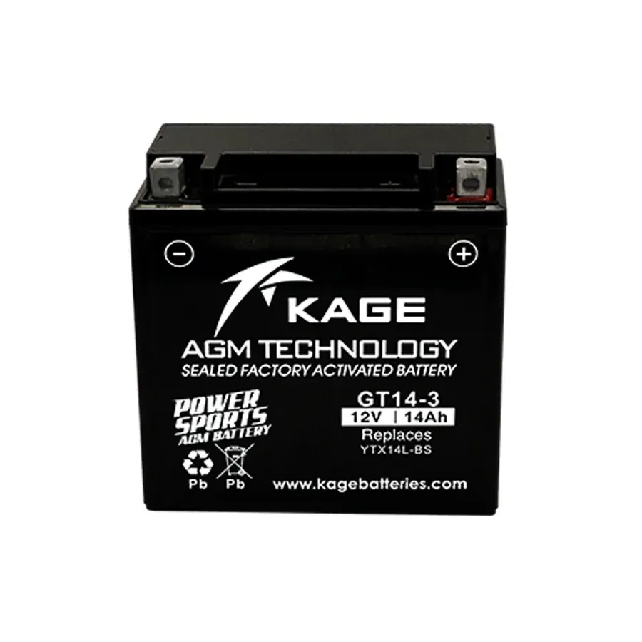Аккумулятор Kage AGM YTX14-BS 12 Ач 200 А