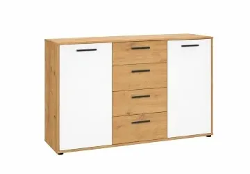 Комод с выдвижными ящиками и дверцами 1200х350х800h мм