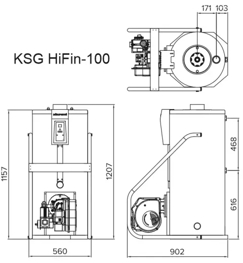 Газовый котёл Kiturami KSG 100R HiFin