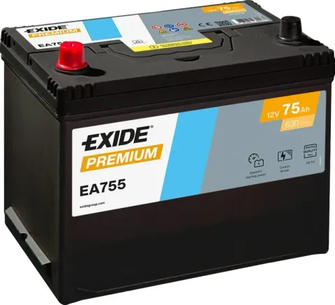 Аккумулятор Exide PREMIUM EA755 75 Ач 630 А