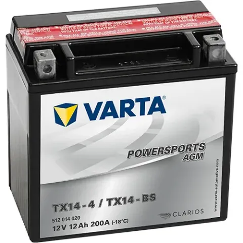 Аккумулятор VARTA Powersports AGM YTX14-BS 12 Ач 200 А