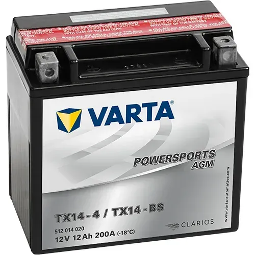 Аккумулятор VARTA Powersports AGM YTX14-BS 12 Ач 200 А