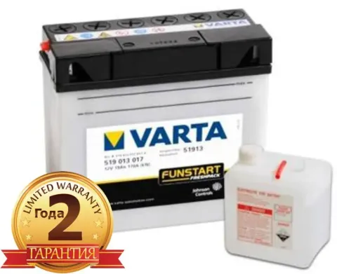 Аккумулятор VARTA Powersports 51913 19 Ач 170 А
