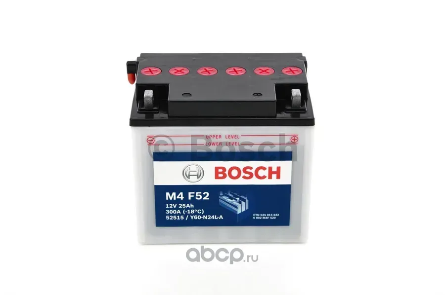 Аккумулятор Bosch M4 F52 Y60-N24L-A 25 Ач 220 А