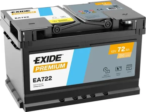 Аккумулятор Exide PREMIUM EA722 72 Ач 720 А