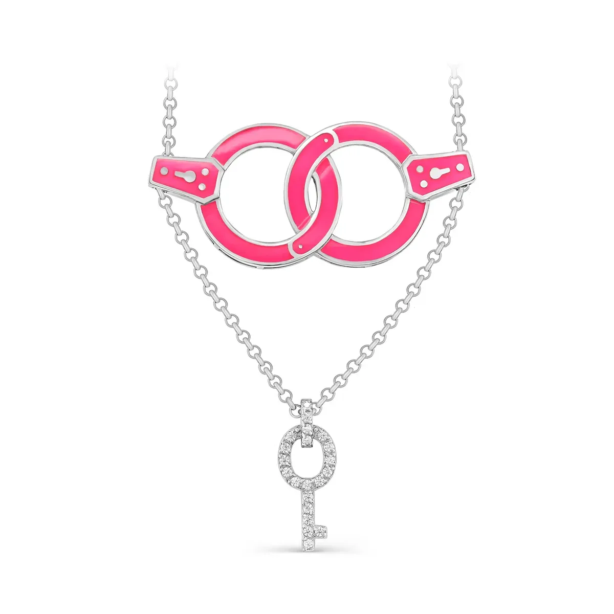 Серебряное колье с эмалью, 8,12 г
