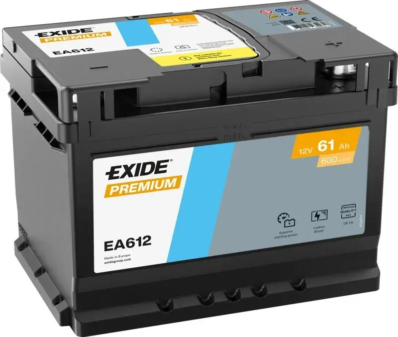 Аккумулятор Exide PREMIUM EA612 60 А·сағ 600 А