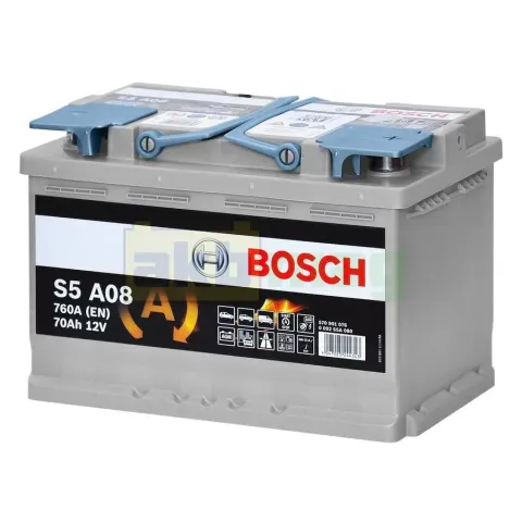 Аккумулятор Bosch S5 A08 AGM 70 Ач 760 А