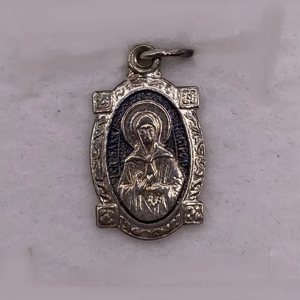 Фианит қондырылған күміс образок
