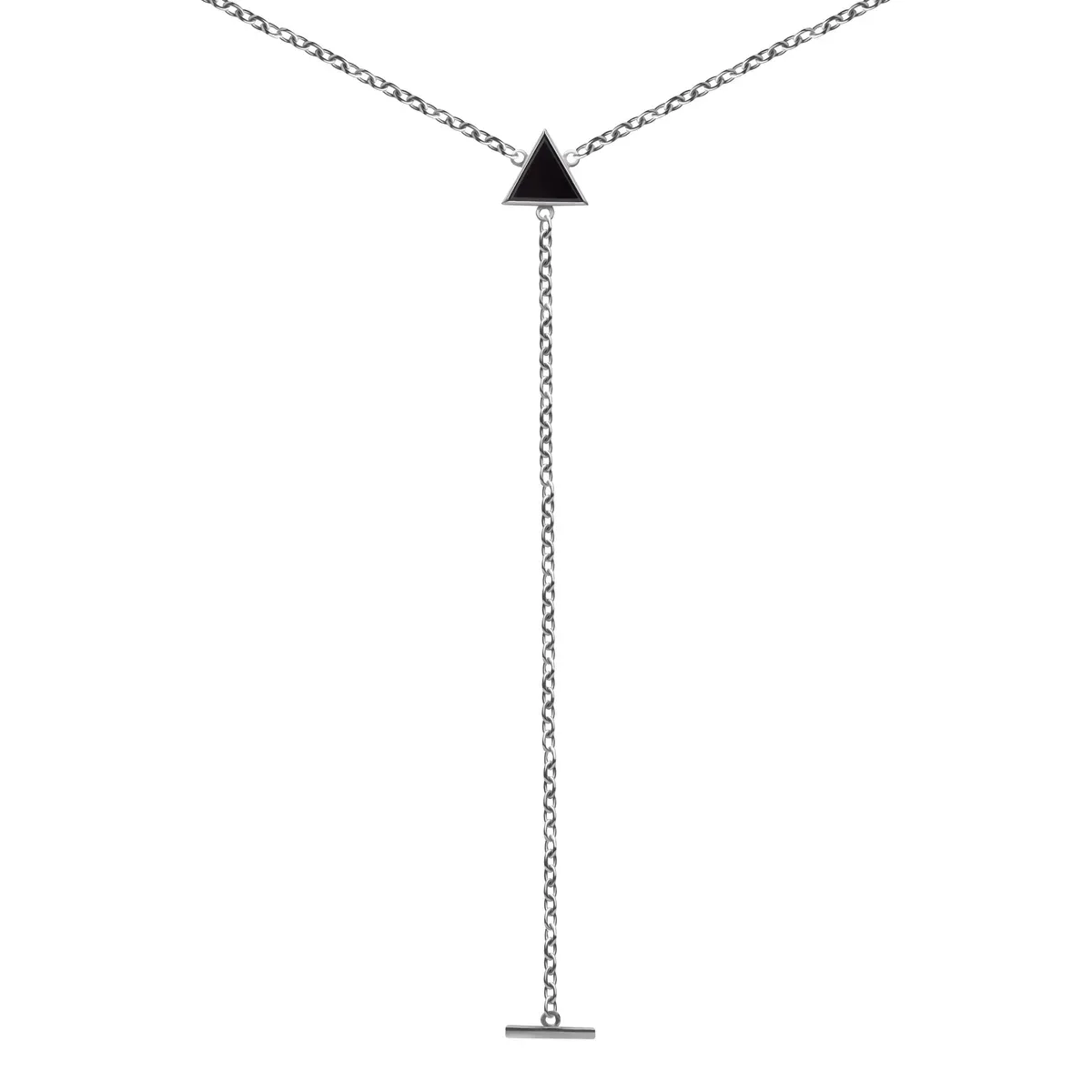Серебряное колье с ониксом, 4,73 г