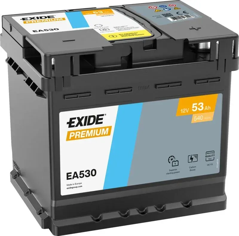 Аккумулятор Exide PREMIUM EA530 53 Ач 540 А