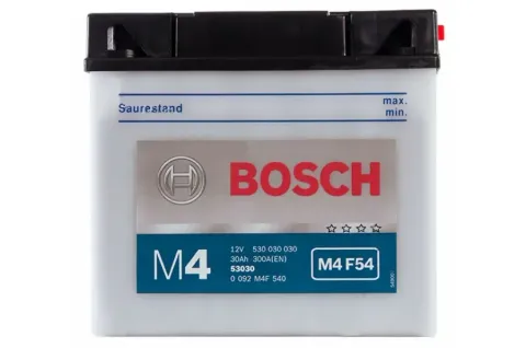 Аккумулятор Bosch M4 F54 53030 30 Ач 300 А