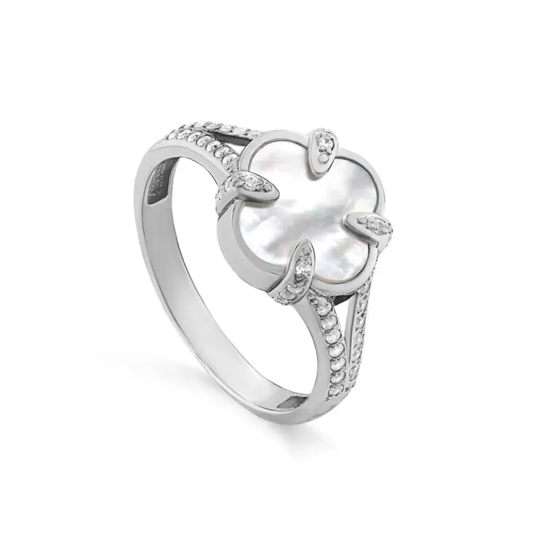 Серебряное кольцо с перламутром, 2,61 г