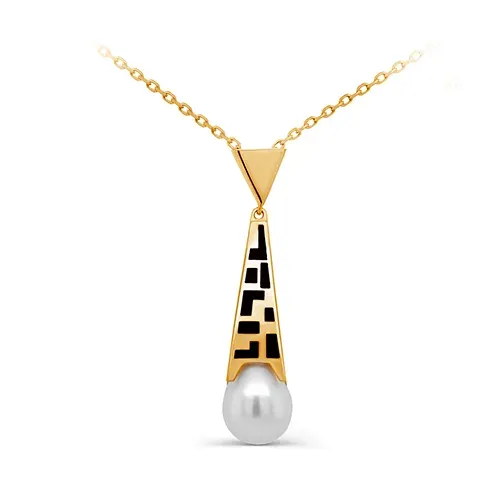 Серебряное колье с жемчугом, 5,03 г