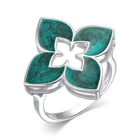 Эмаль жағылған күміс сақина, 2,95 г