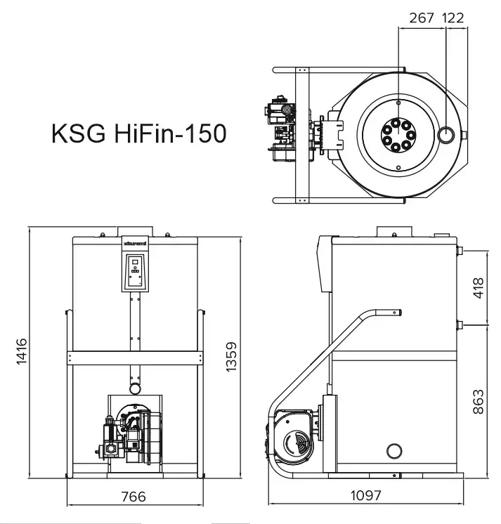 Kiturami KSG 150R HiFin газ қазандығы