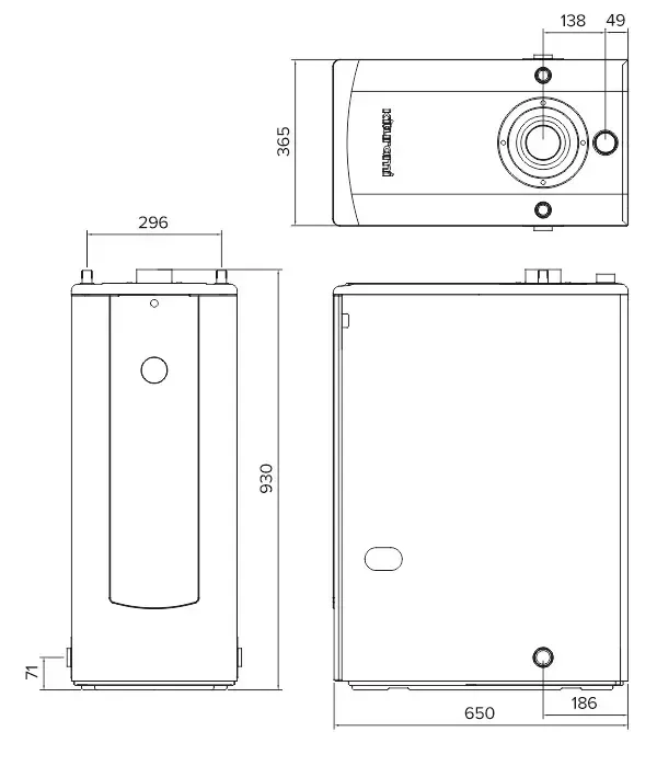 Дизельный котёл Kiturami Turbo 13, 15,1 кВт