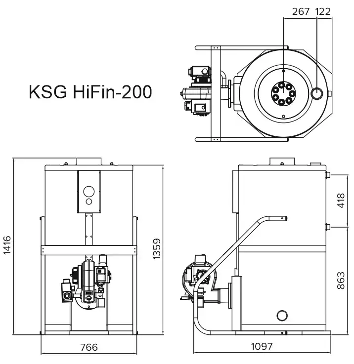 Kiturami KSG 200R газ қазандығы