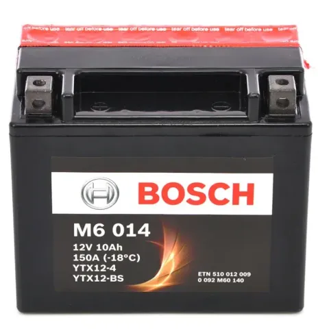 Аккумулятор Bosch M6 014 AGM YTX12-BS 10 Ач 150 А